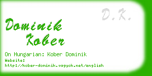 dominik kober business card